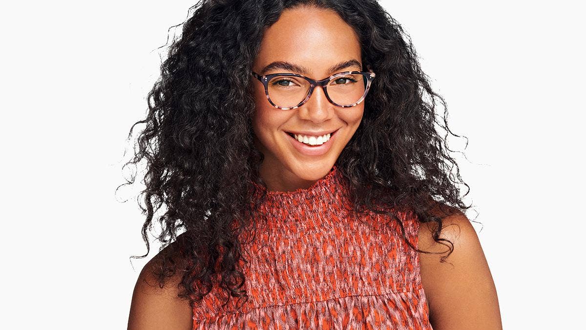These frames have a timeless and playful cat-eye silhouette.