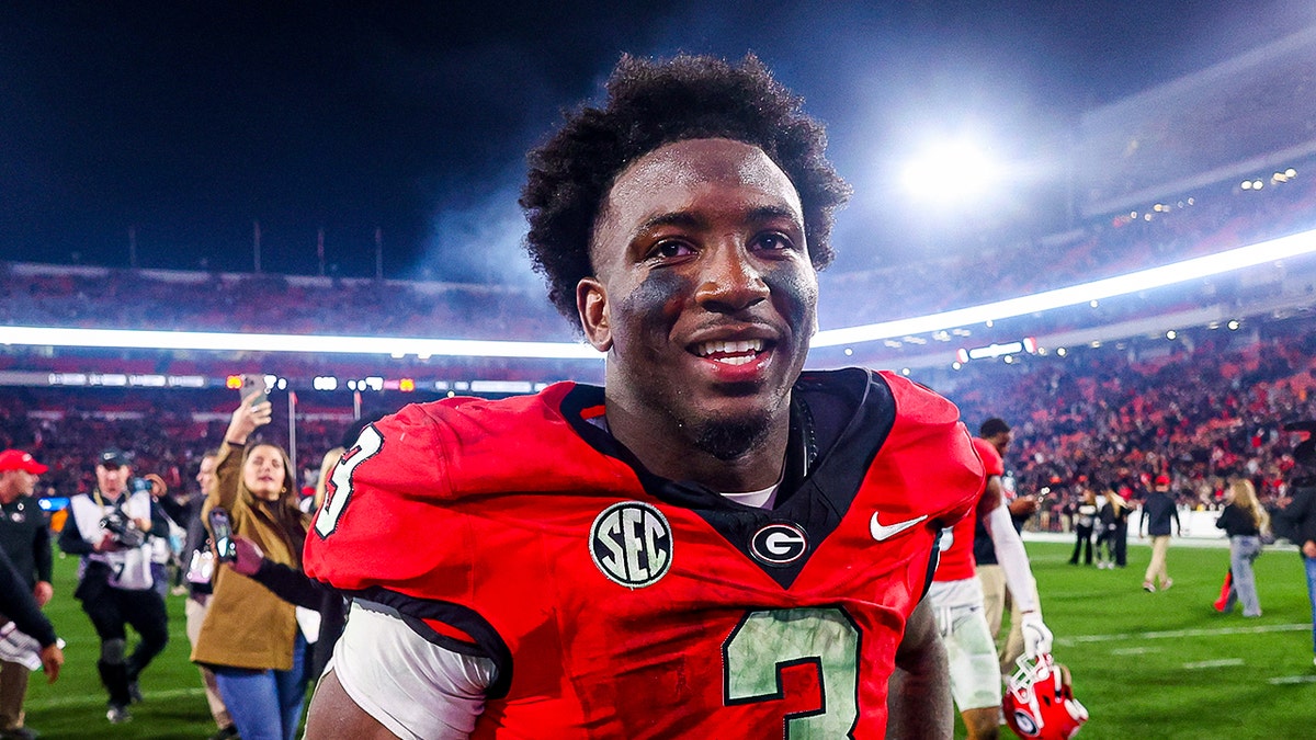 Nate Frazier walks off field after game