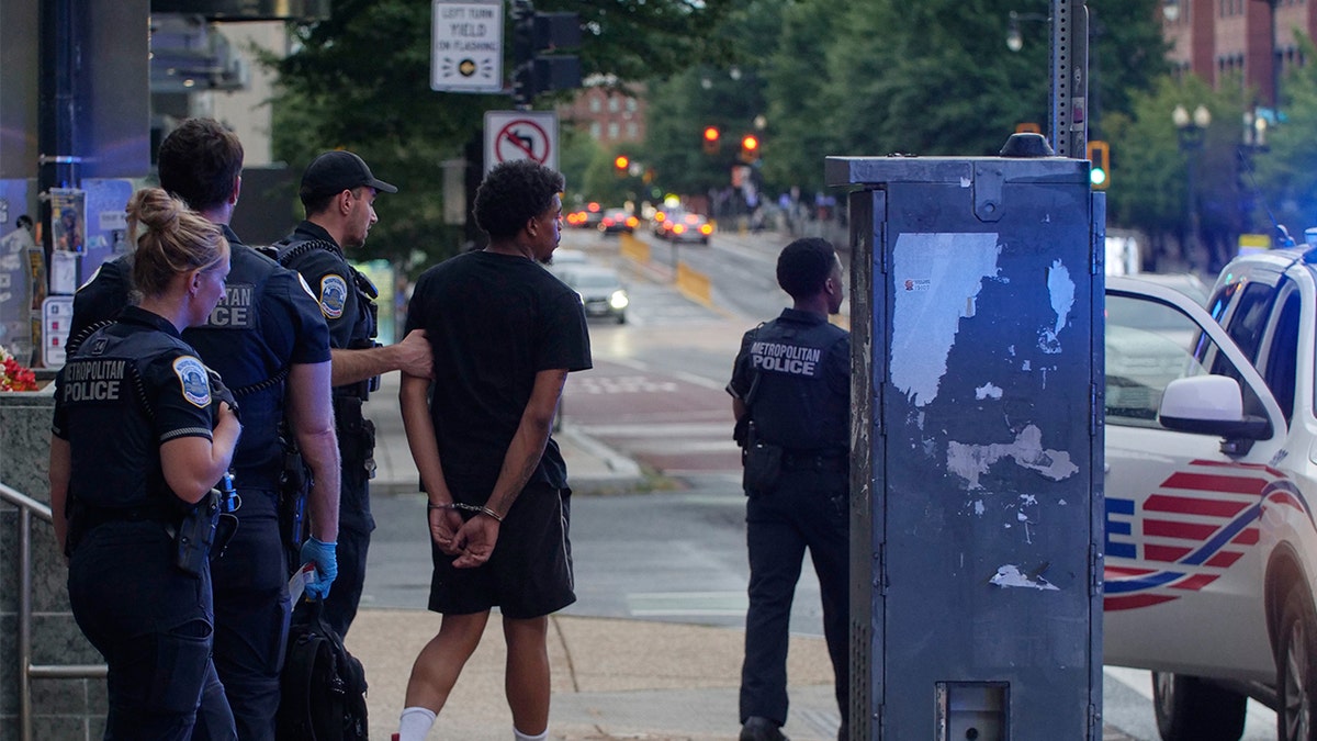Washington, D.C. police make an arrest in the Navy Yard neighborhood