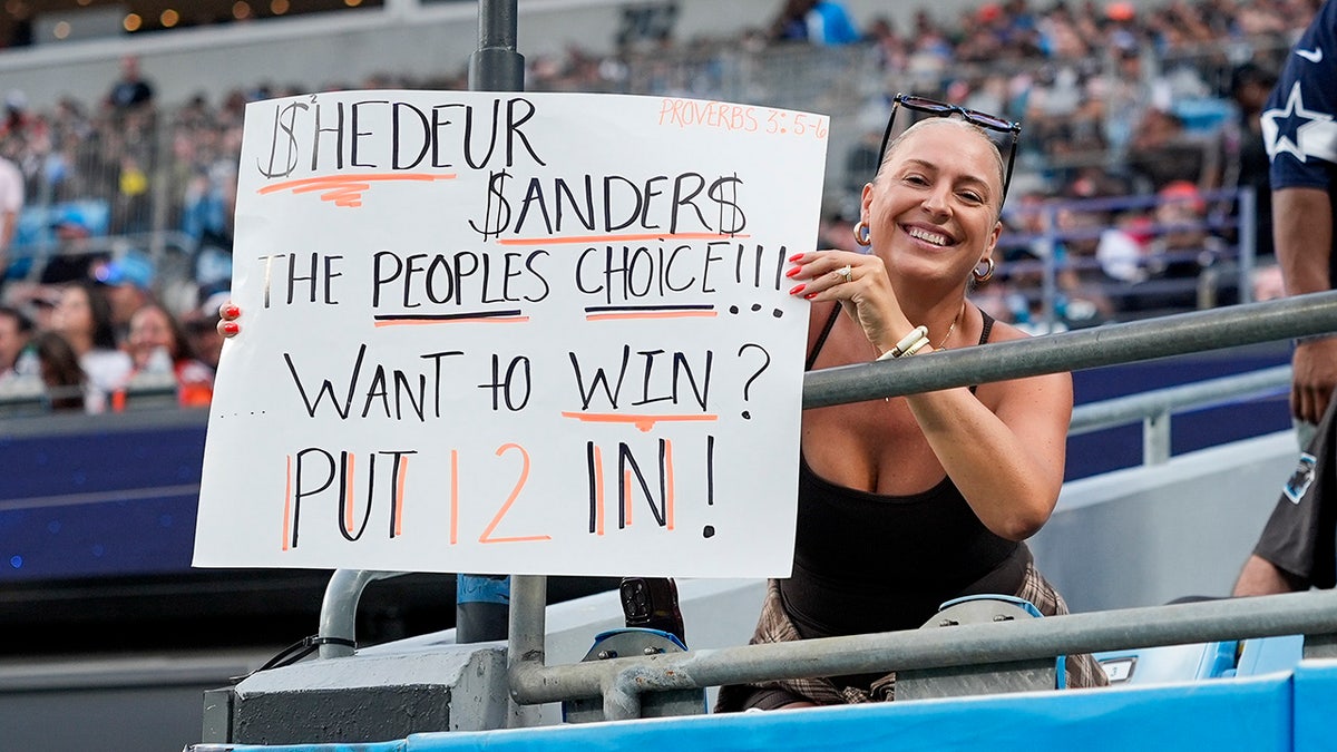 Shedeur Sanders fan in the stands