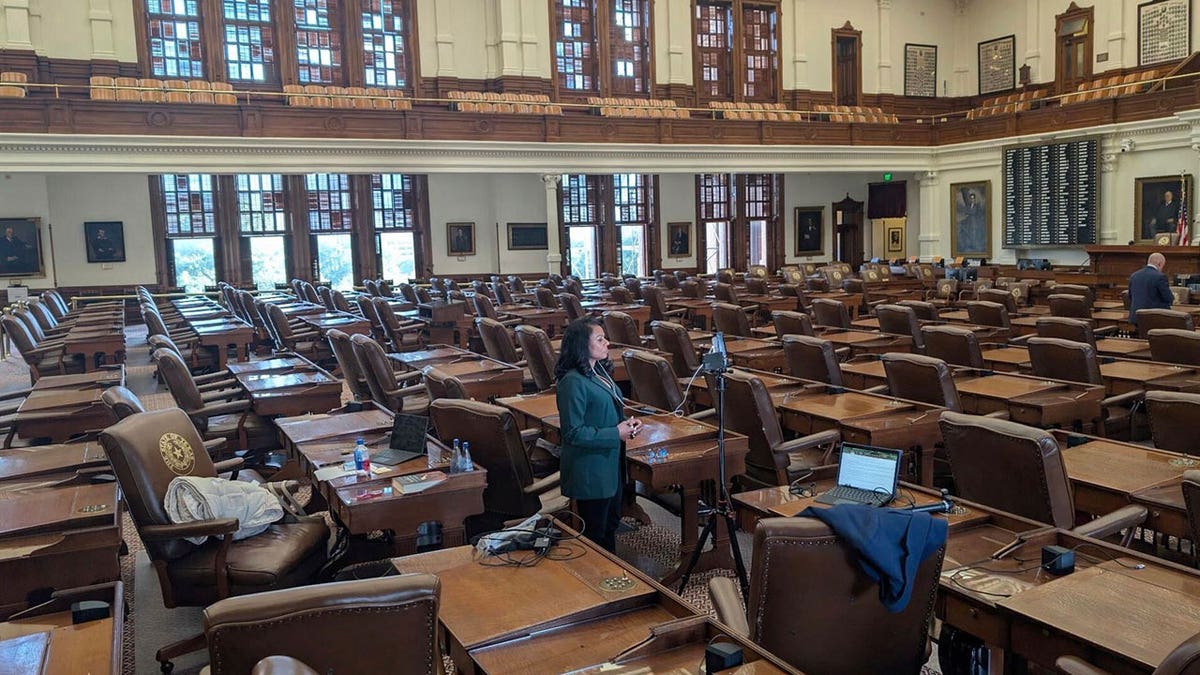 Democratic Texas state Rep. Nicole Collier speaking