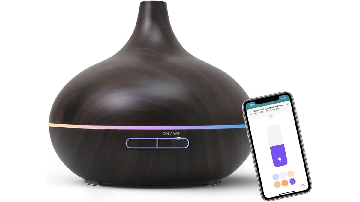 This smart diffuser has Alexa, Siri and Google Assistant compatibility. 