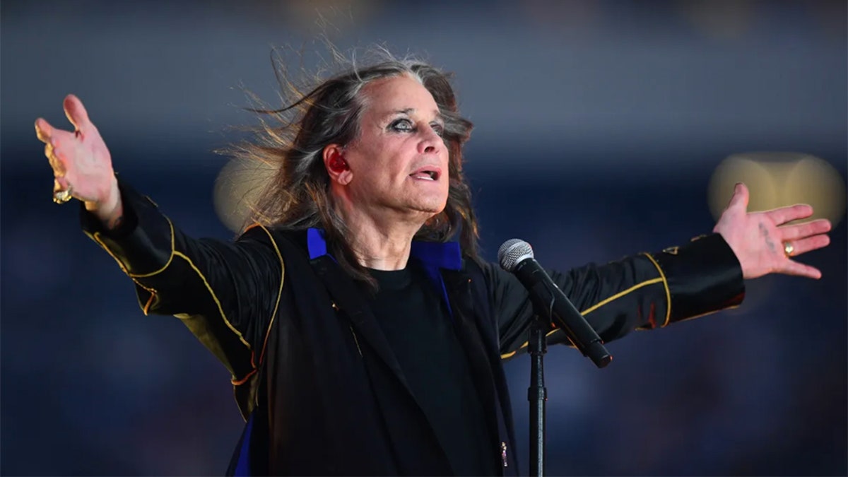 Ozzy Osbourne on stage in 2022
