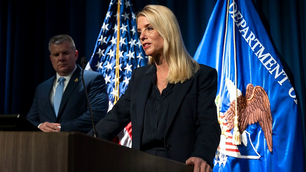 Attorney General Pam Bondi speaks