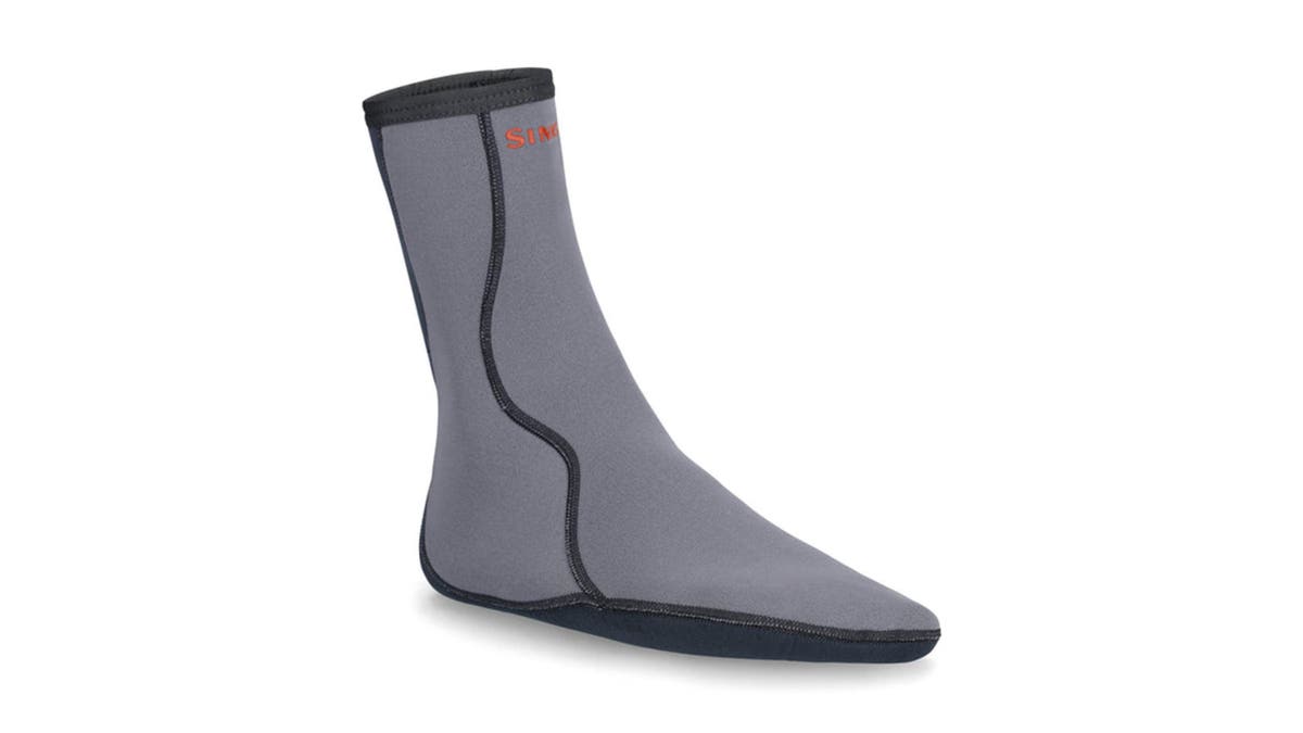 Neoprene socks keep your feet from getting wet.