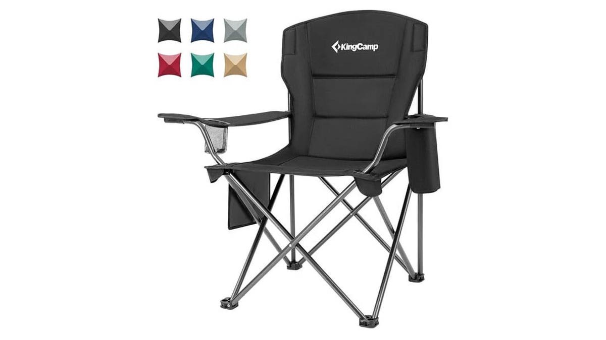 This oversized chair is great for campers of all sizes.