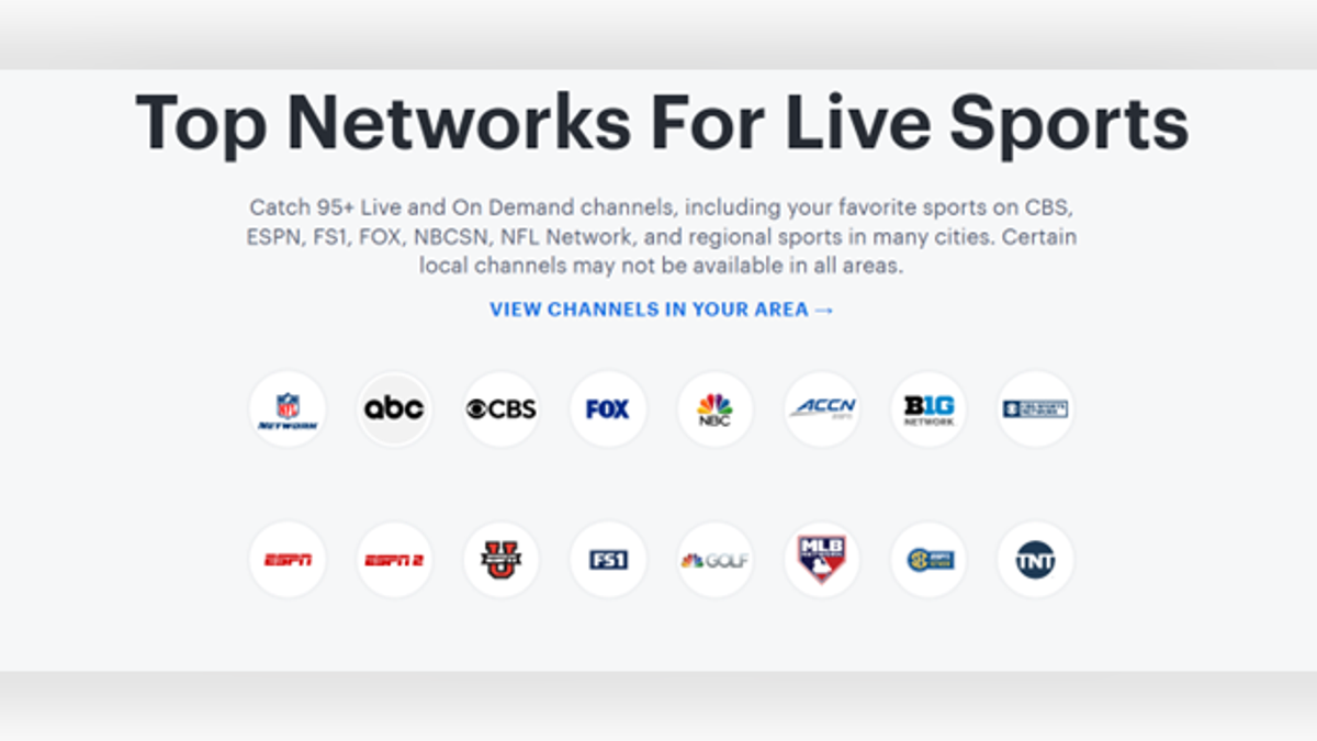 Hulu's Live TV subscription gives you access to all NFL games. 