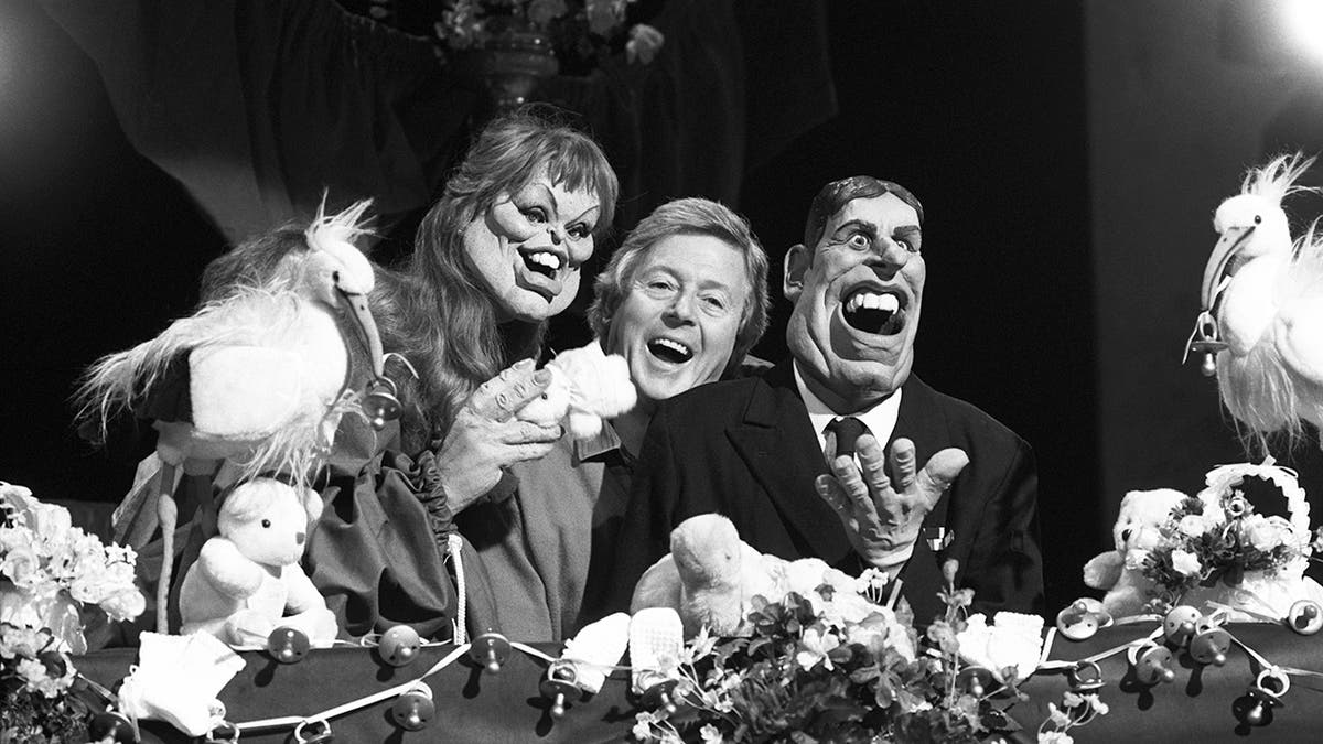 Puppets of Spitting Image depicting Prince Andrew and Sarah Ferguson.