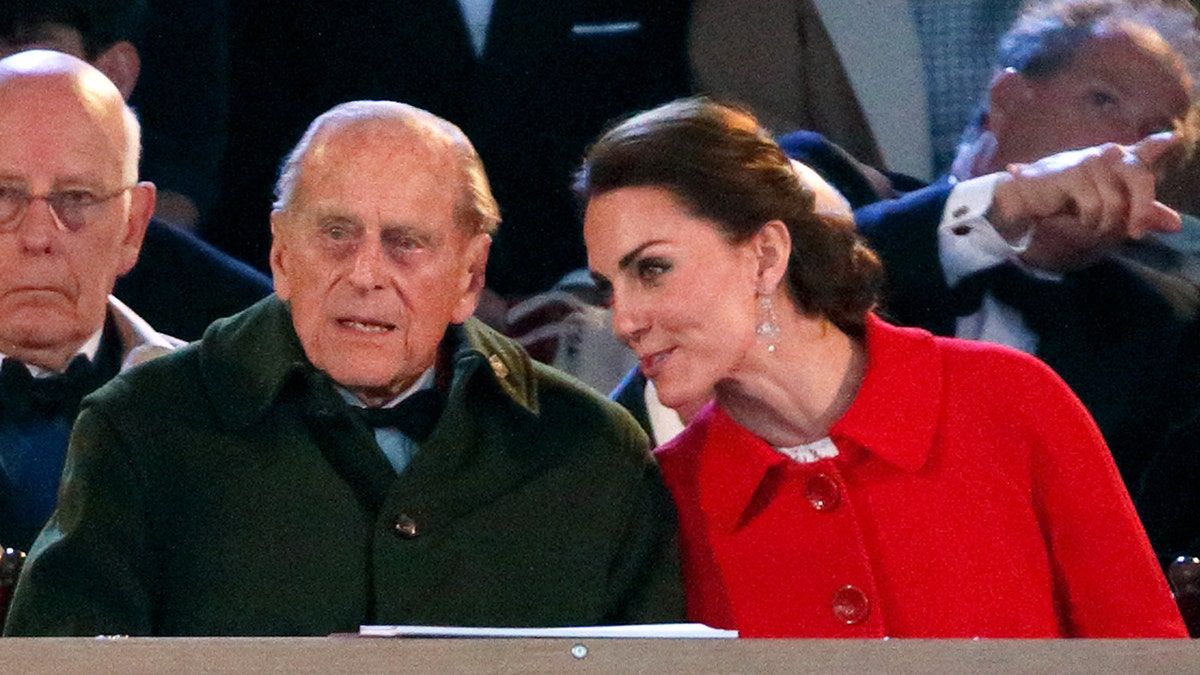 Prince Philip gave Kate Middleton golden rule for surviving the monarchy 1 Kate Middleton speaking to Prince Philip as they watch the Windsor Horse Show together.