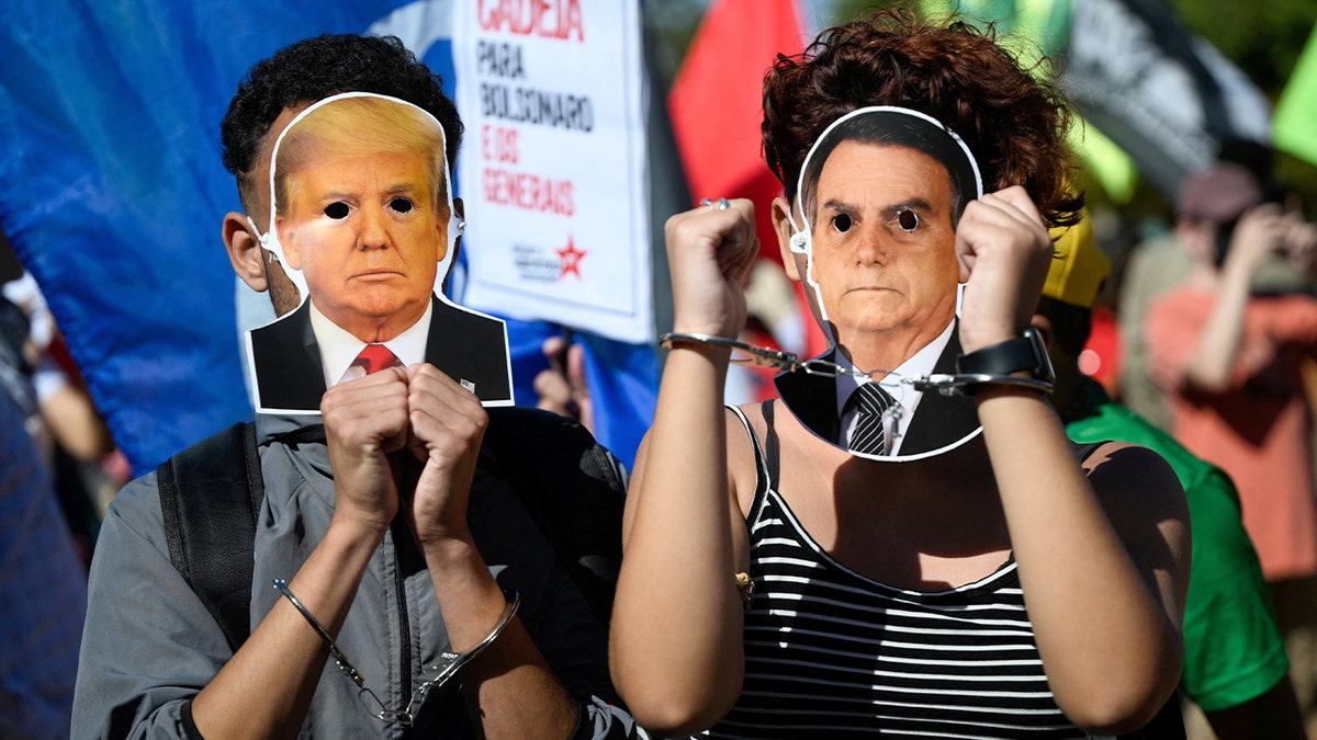 Protest in Brazil against Trump, Bolsonaro