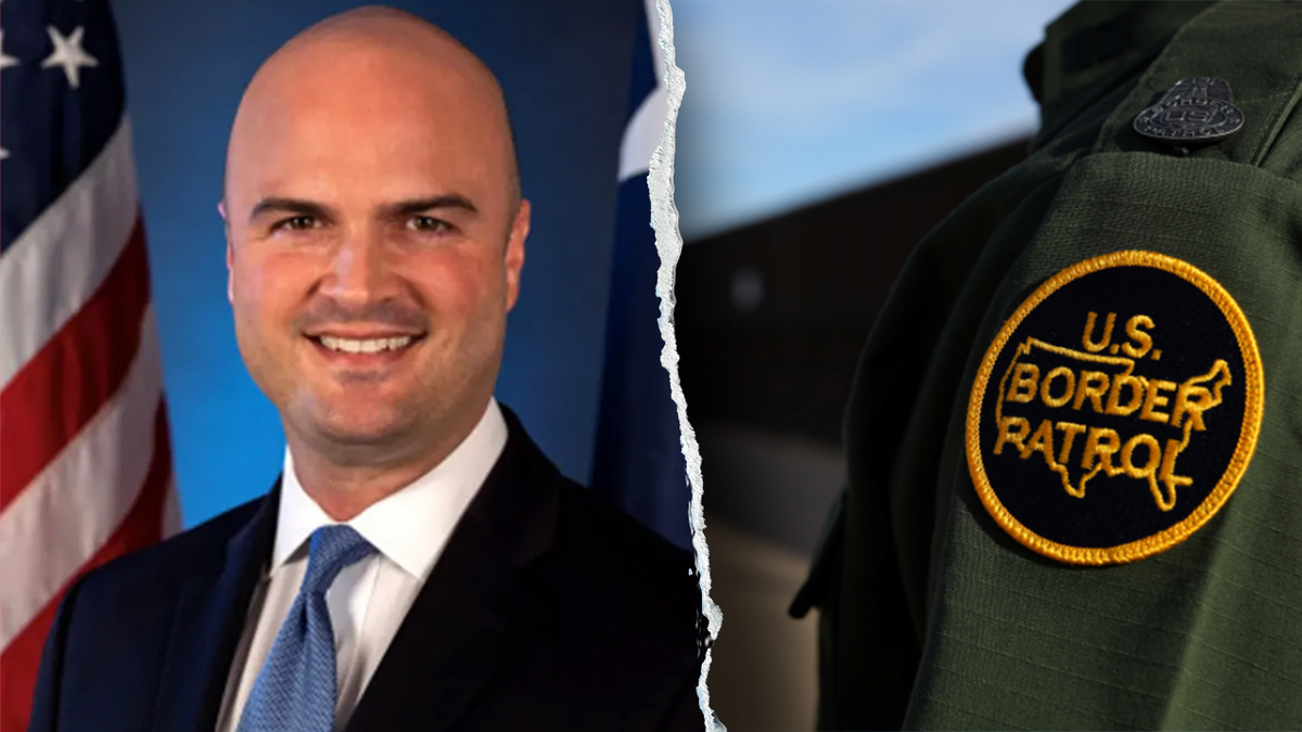 Aaron Reitz and U.S. Border Patrol agent