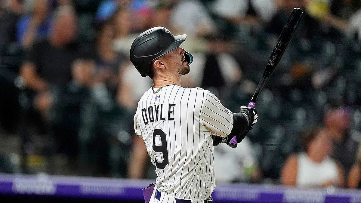 Brenton Doyle hits home run