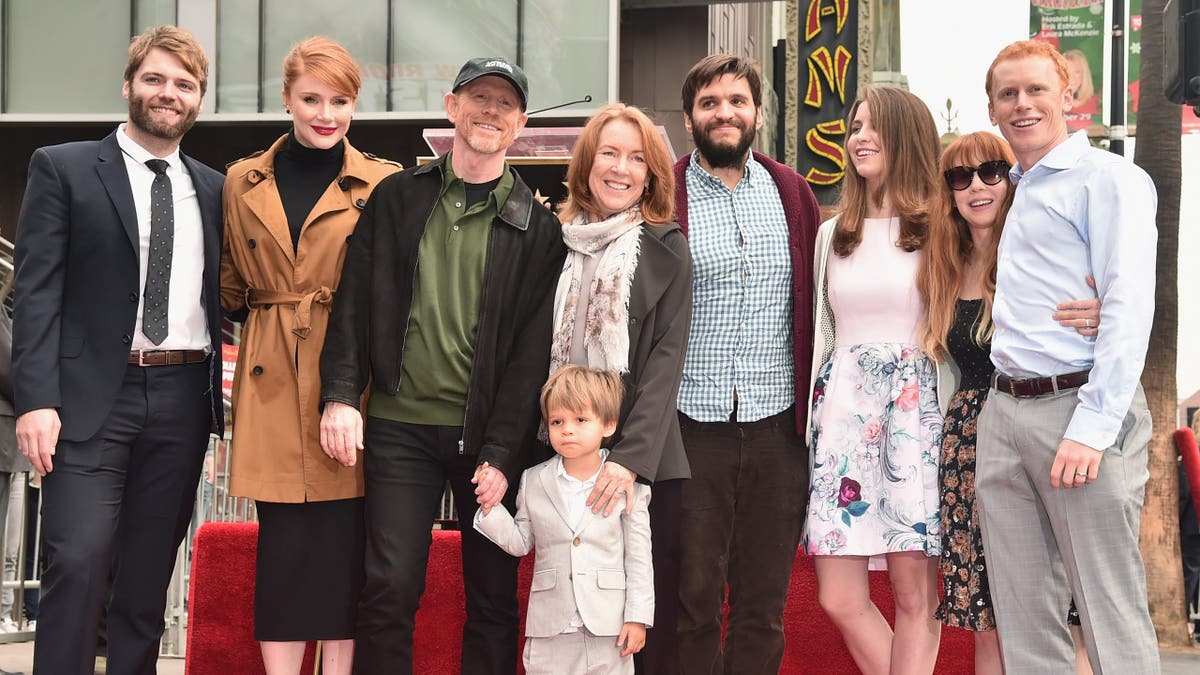 Ron Howard with his family