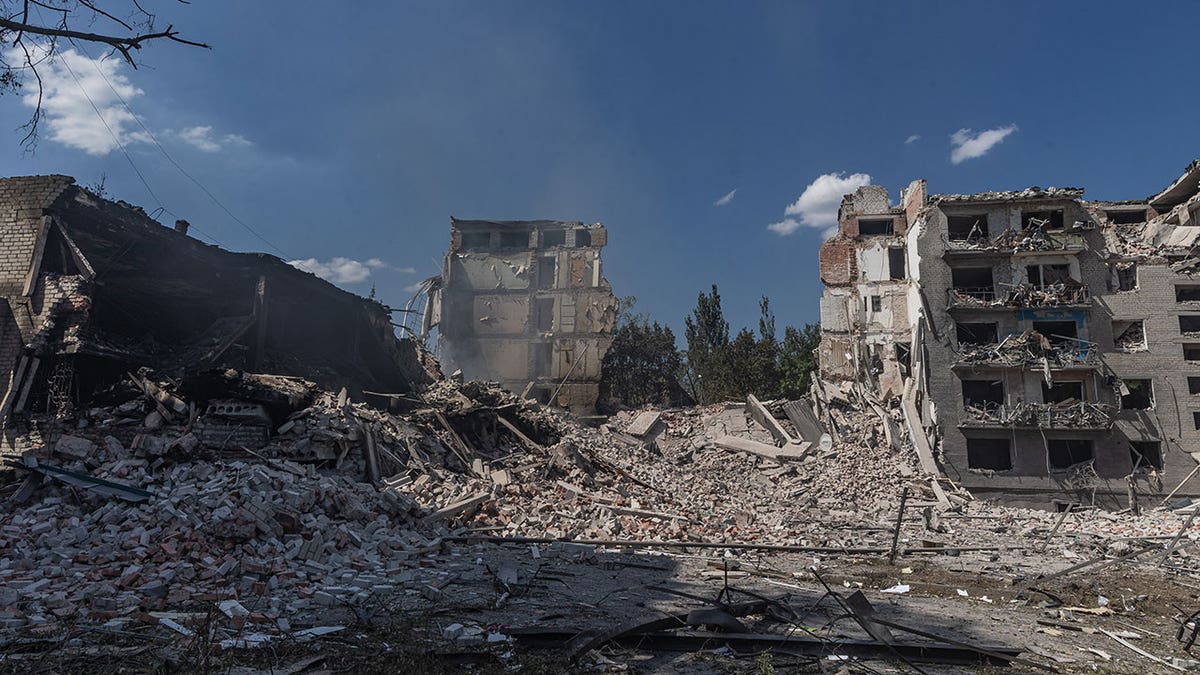 Russian strike in Ukraine hits residential buildings