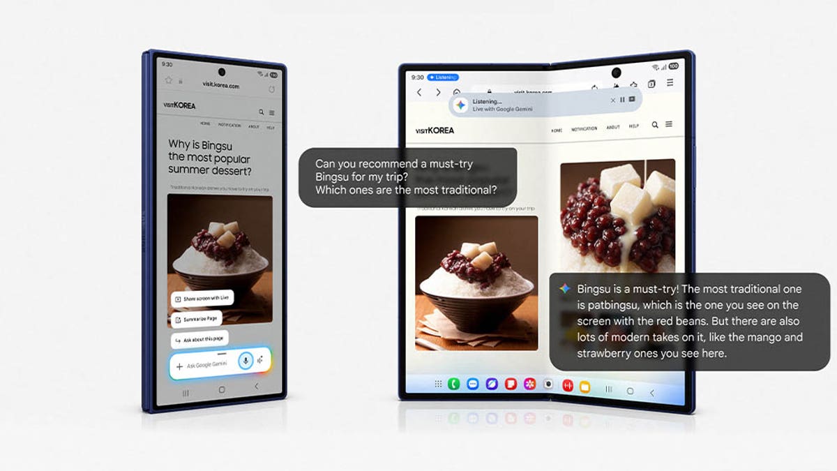 A foldable phone gives you a larger screen than ever before. 