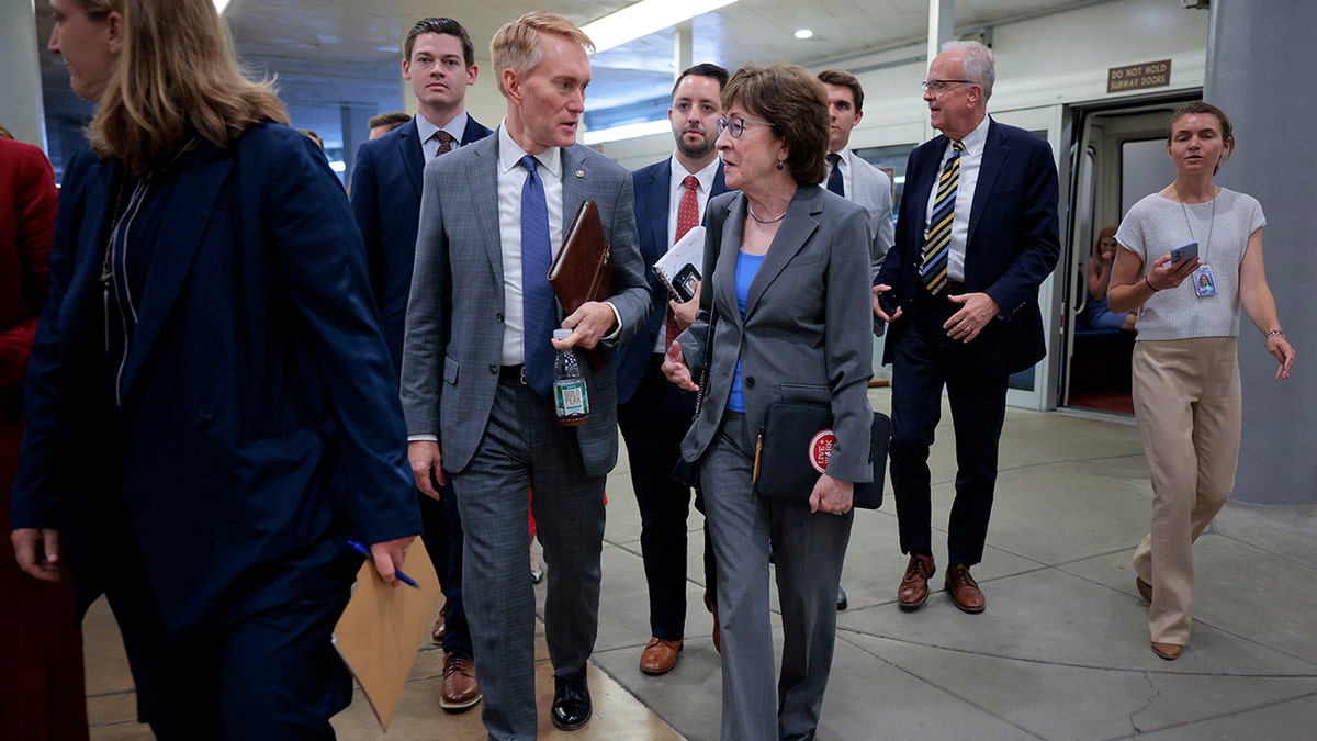 Sens. James Lankford, R-Okla. and R-Maine's Susan Collins