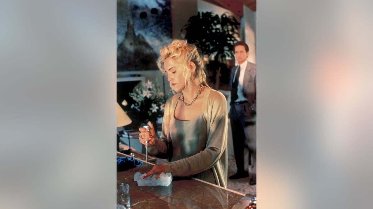 Sharon Stone using an ice pick in Basic Instinct