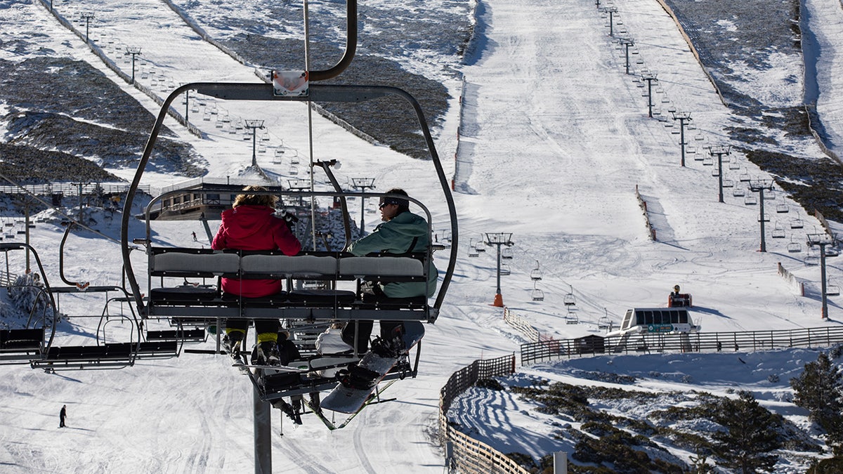 Chairlifts at Valdesqui ski resort