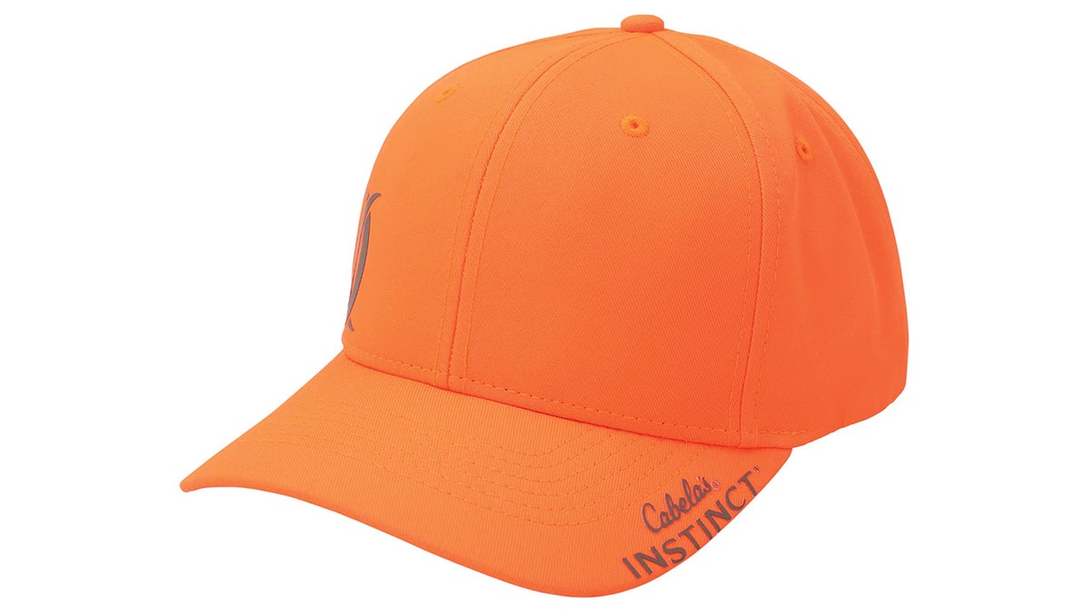 An orange hat keeps you cool and seen.