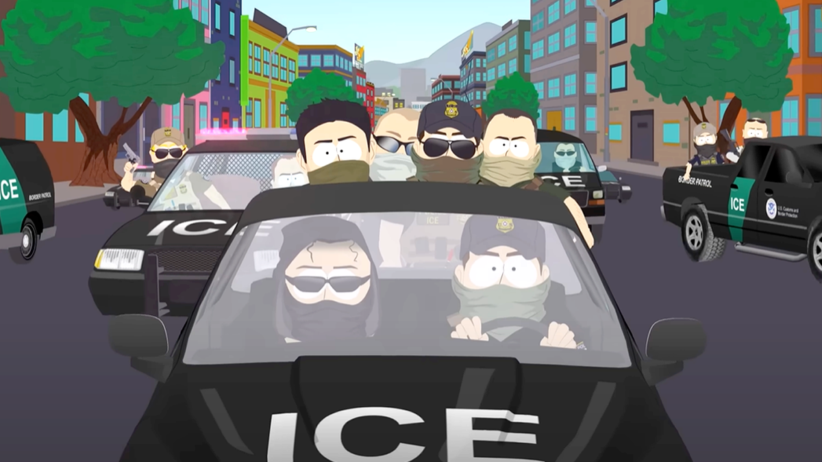 A screencap from a South Park preview