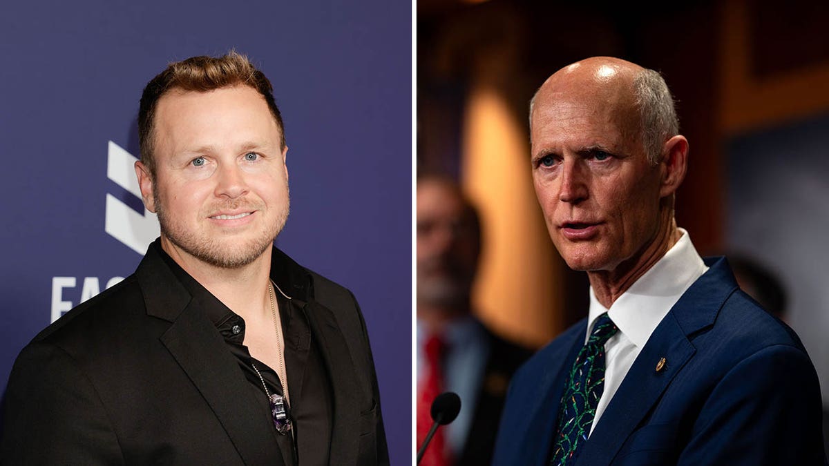 A split of Spencer Pratt and Rick Scott. 