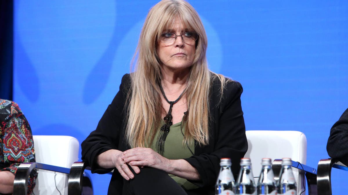 Susan Olsen at a panel discussion in 2019.