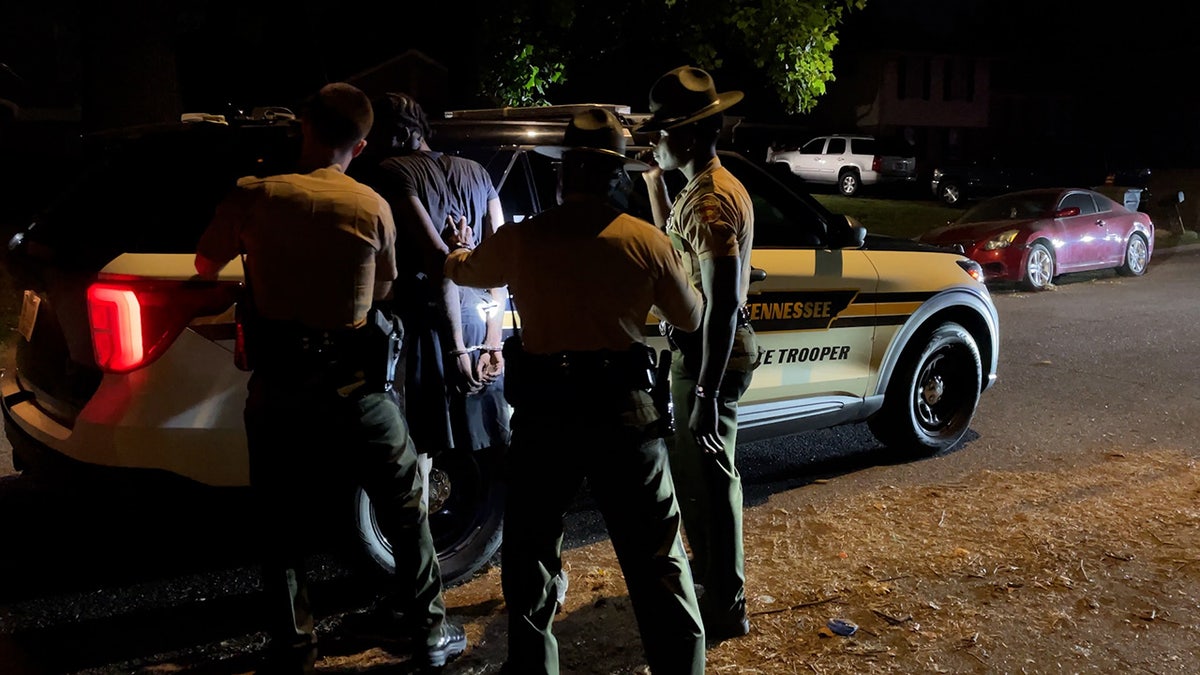 Troopers arrest man at night in Memphis neighborhood