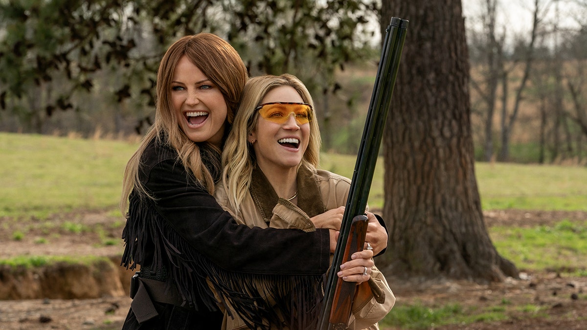 Malin Akerman and Brittany Snow in hunting wives