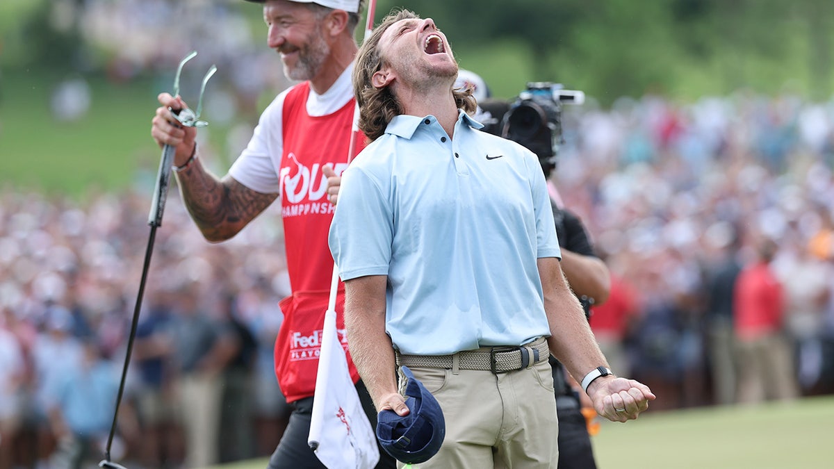 Tommy Fleetwood celebrates win