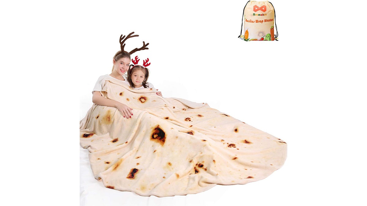 Wrap yourself warm in a tortilla blanket.