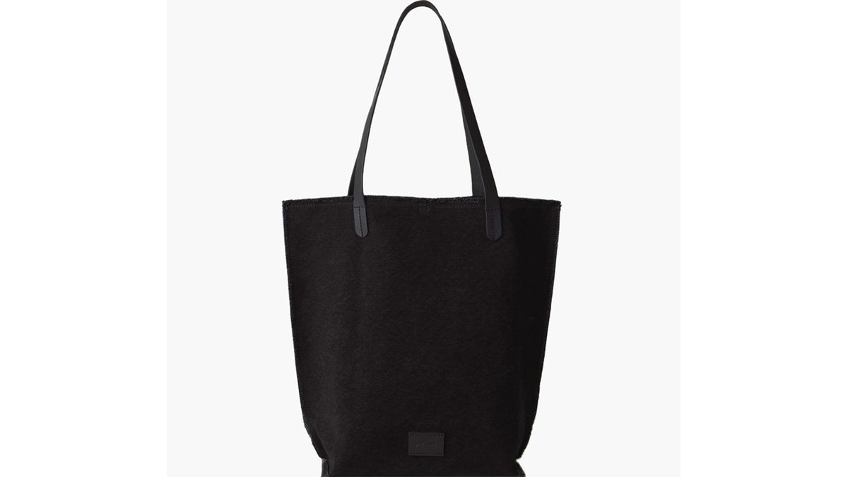 This stylish tote is roomy and durable.