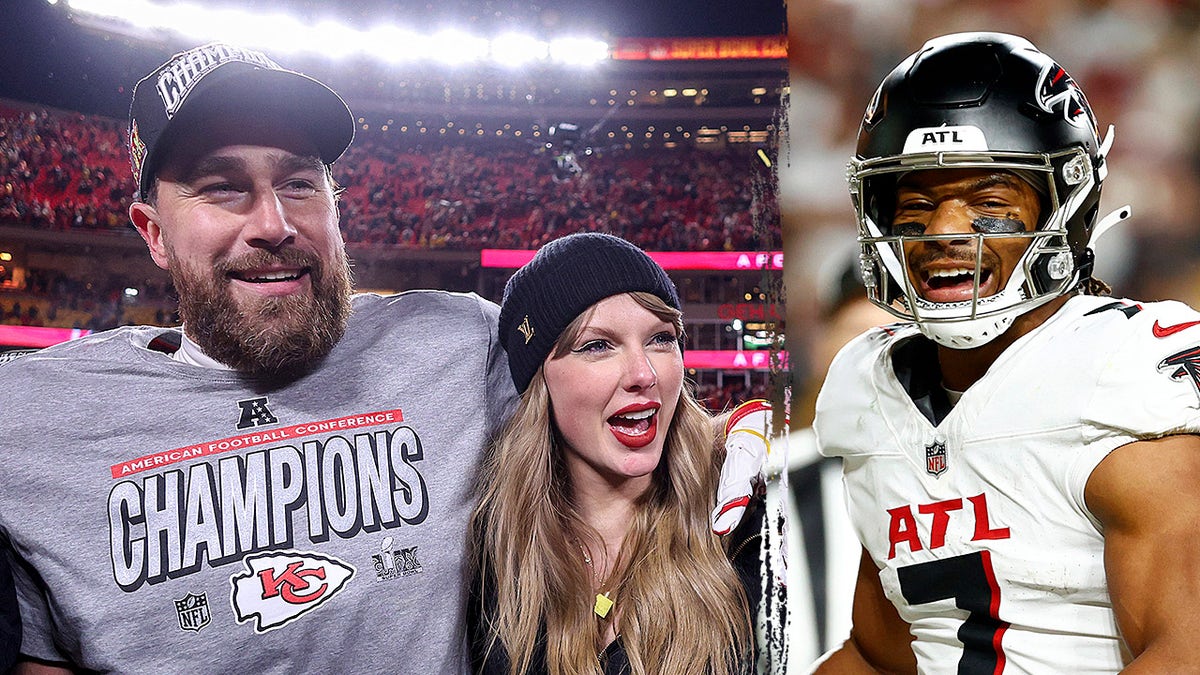Travis Kelce, Taylor Swift, Bijan Robinson
