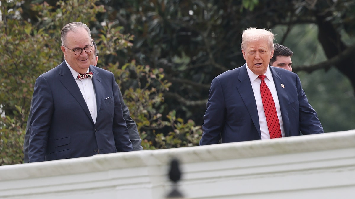 Trump on the roof of the White House