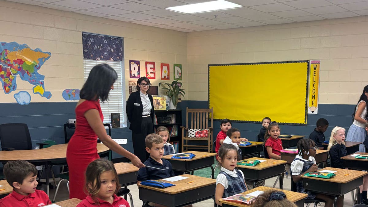 second lady usha vance back to school