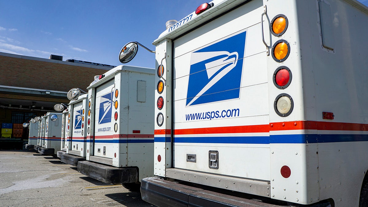 USPS trucks