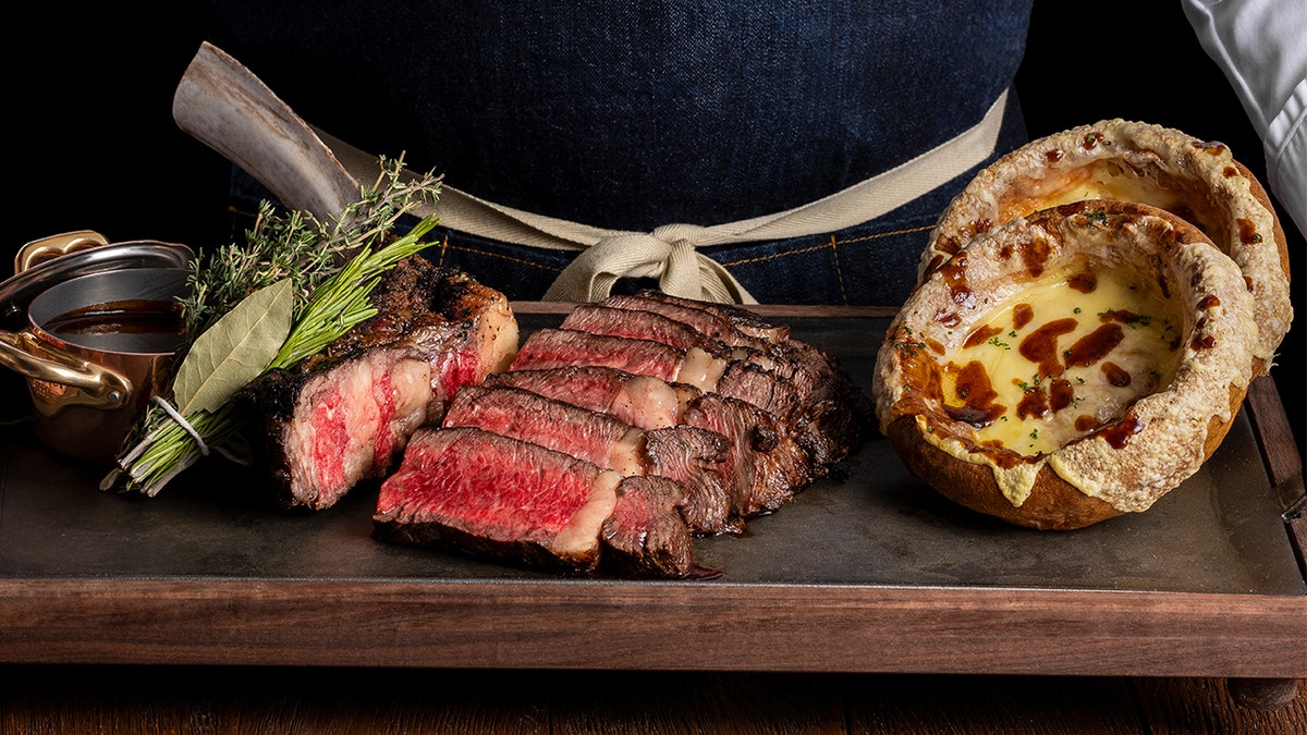 Close-up of Vaca steak