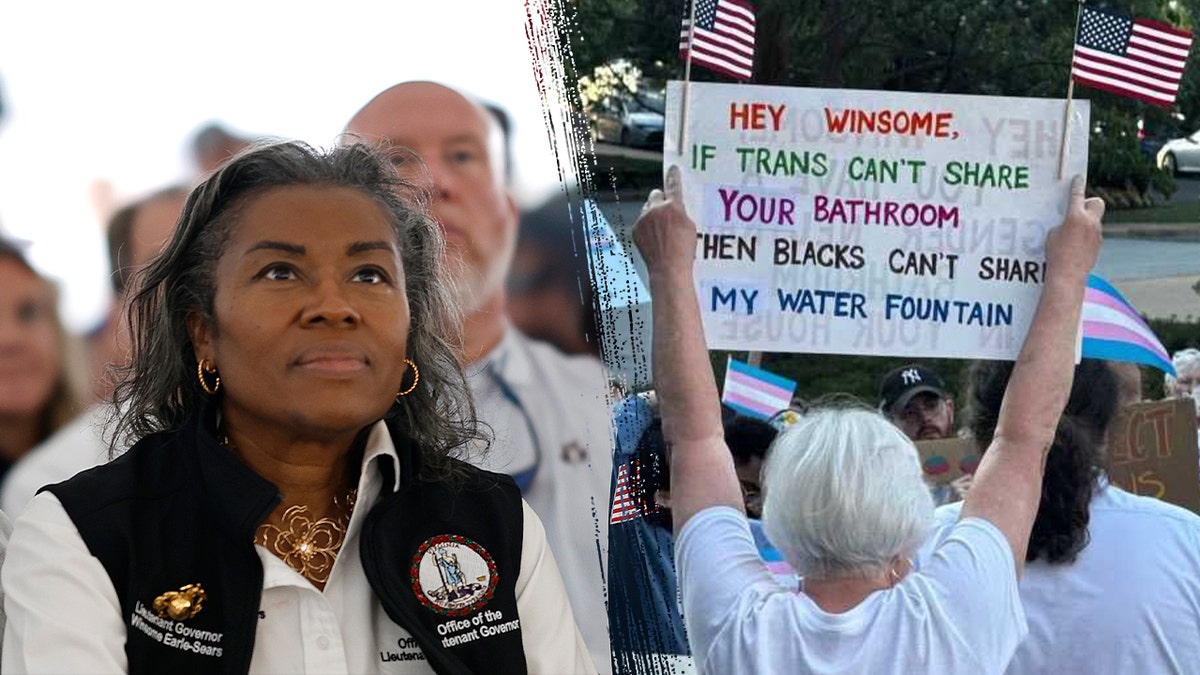 Virginia gubernatorial candidate Winsome Earle-Sears responds to racist sign