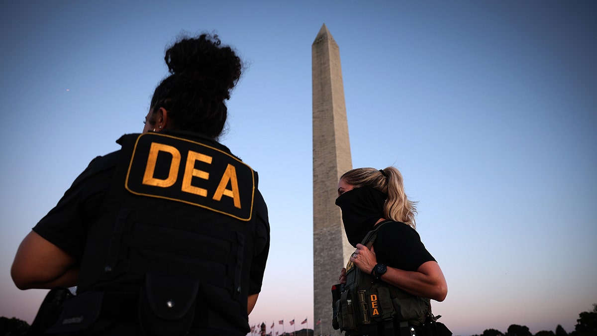 DEA agents patrol the streets in Washington DC