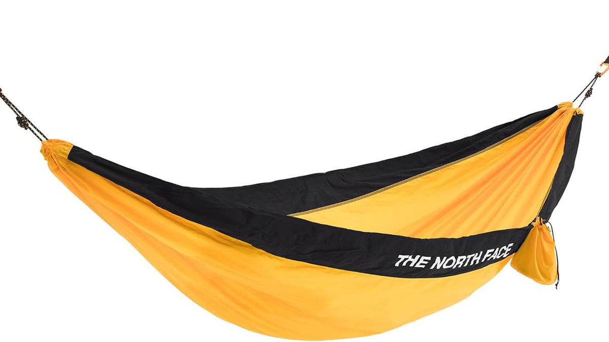 Stay high and dry with this lightweight camp hammock. 