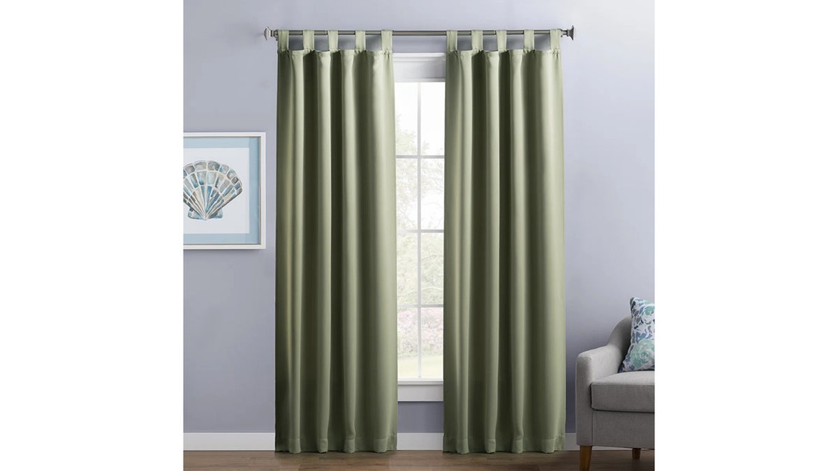 Trap heat or cold air with these colorful blackout curtains. 