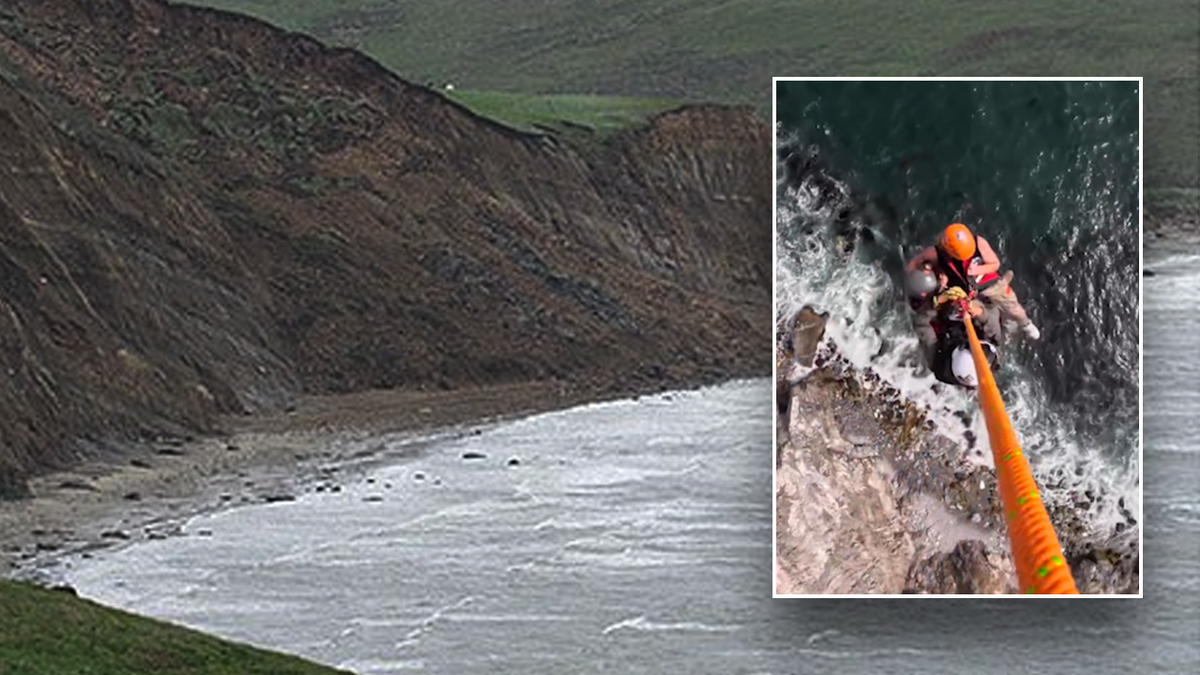 wild-rescue-at-california-national-park The helicopter hit the hikers from a dangerous beach trap