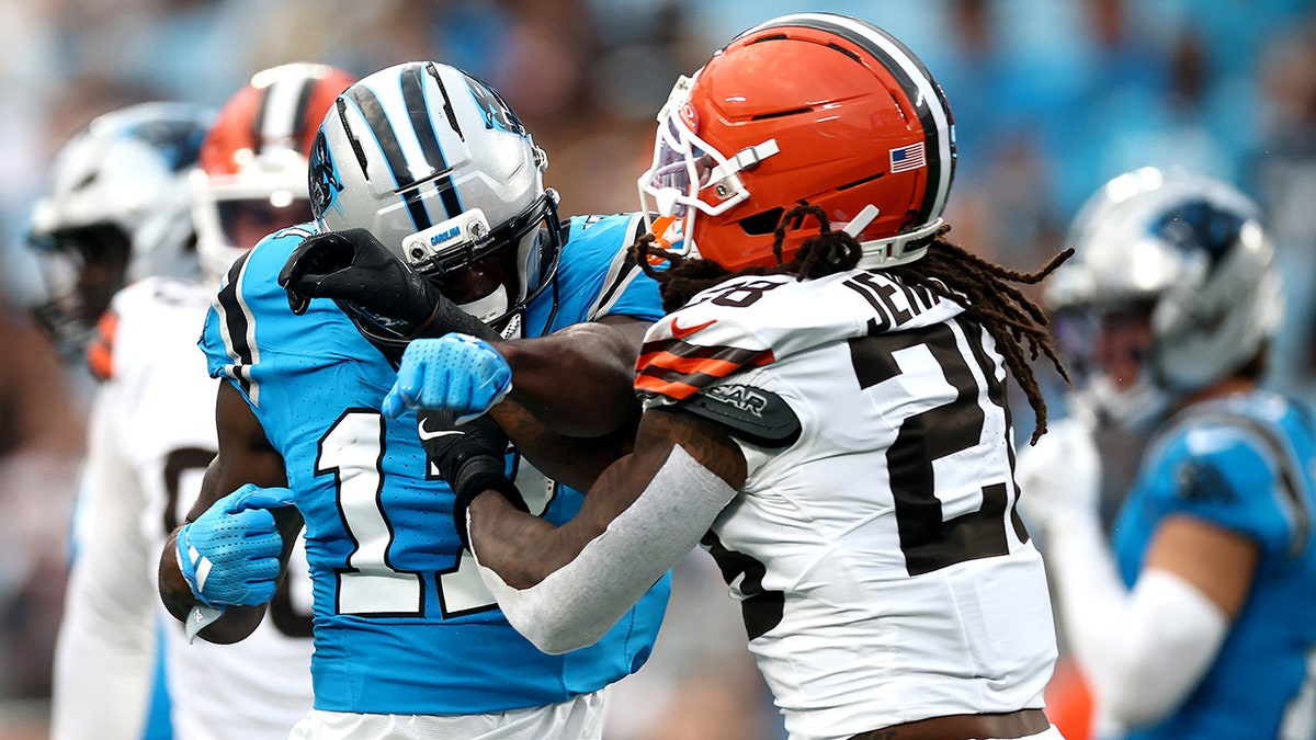 Rayshawn Jenkins and Xavier Legette fight