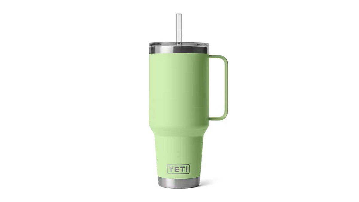 The famed YETI Rambler holds 42 ounces of liquid and keeps it cold for up to 24 hours.