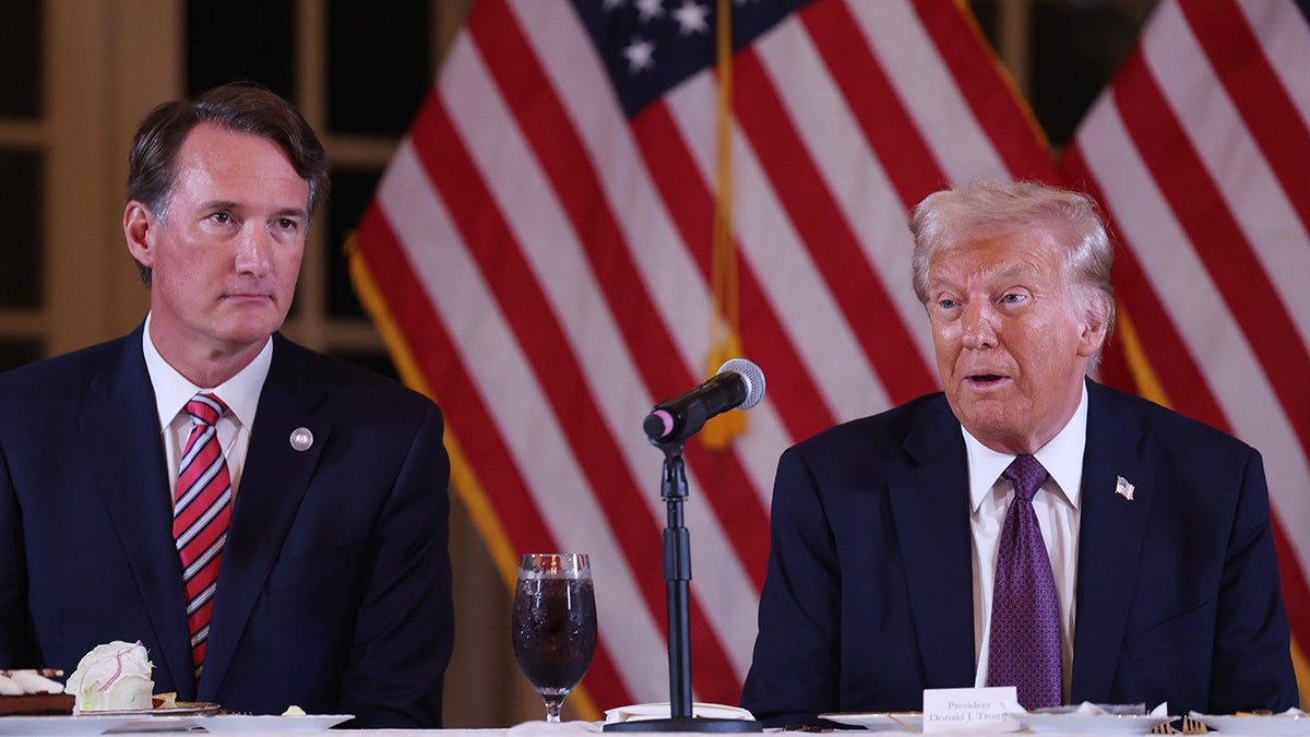 Trump and Virginia Gov. Glenn Youngkin
