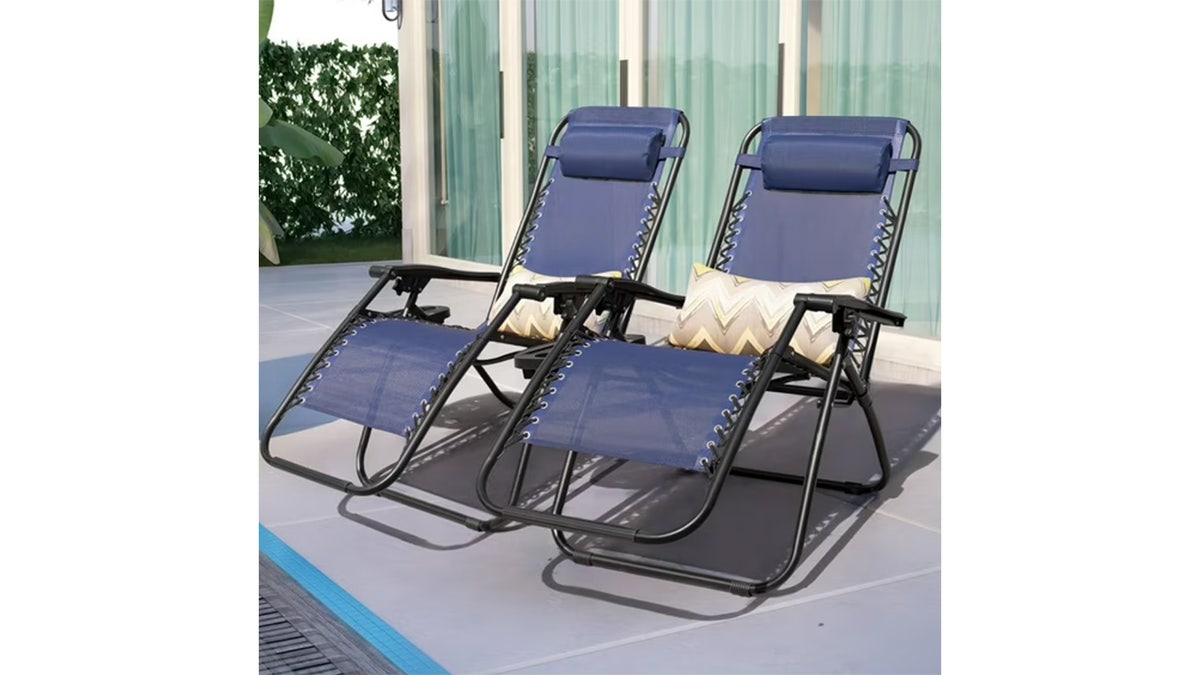 Rest easy in these gravity chairs.