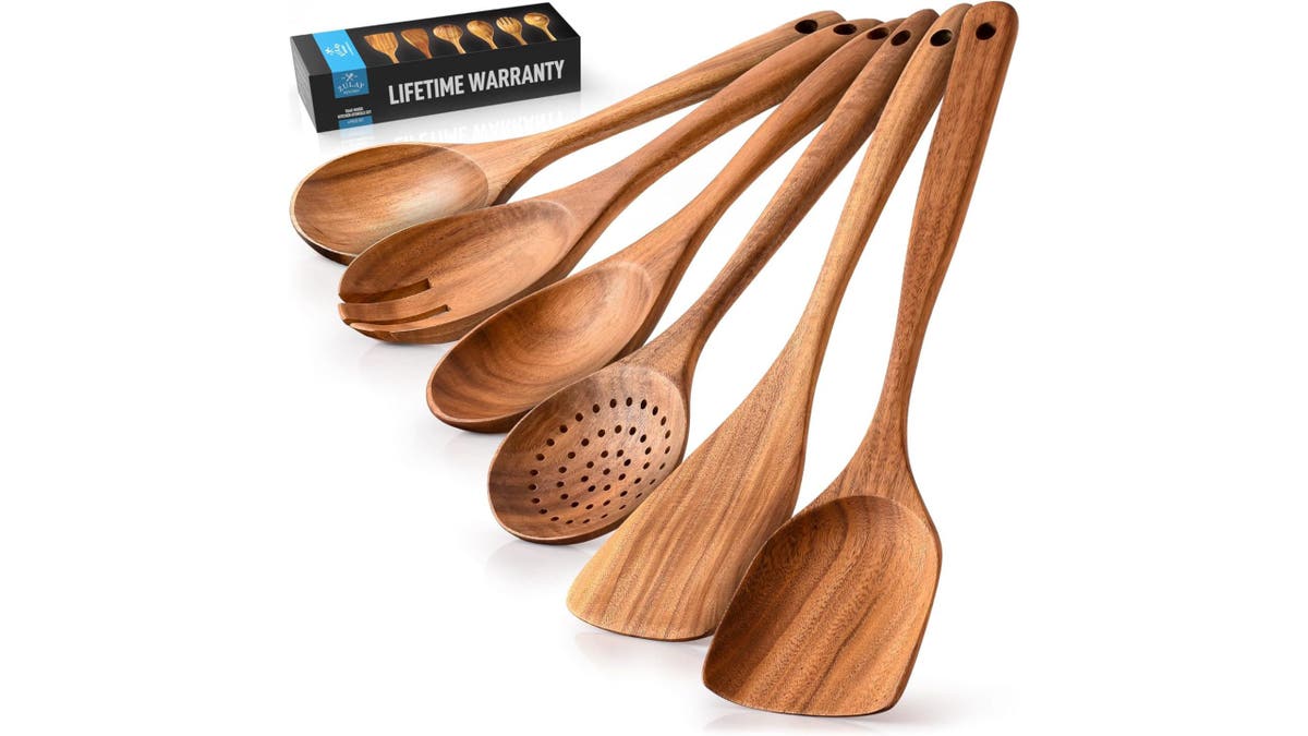 You'll appreciate the craftsmanship of this cooking spoon set.
