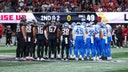 Lions, Falcons stop play and gather in prayer after Morice Norris suffers serious injury