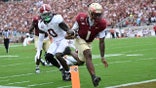 Florida State football player scores a touchdown