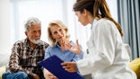 Older couple at doctor