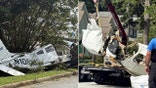 Small aircraft plummets into Georgia neighborhood, leaves 3 injured